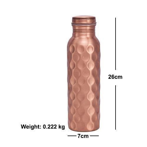 100% Pure Copper Water Bottle, 1 Litre, Healthy, Toxin-free, Builds Immunity, Doctor Approved
