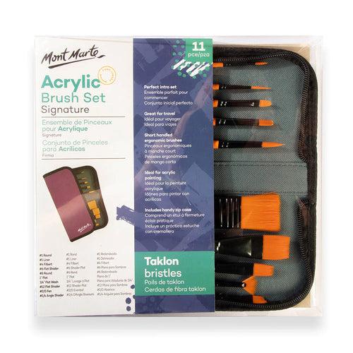 MONT MARTE ACRYLIC BRUSH SET 11PCE - BMHS0030