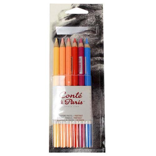 Conte Pastel Pencils Portrait Pack of 6 - 50112