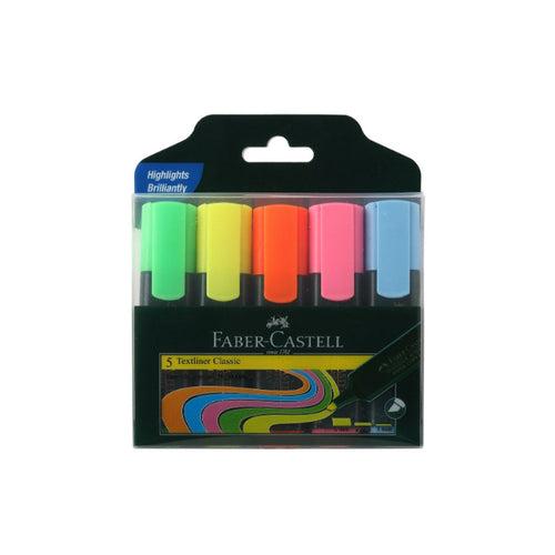 Faber-Castell Textliner - Pack of 5 (Assorted)