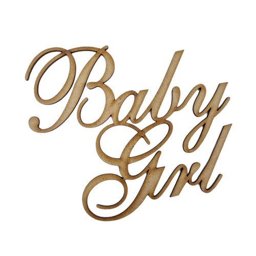 I Craft Baby Girl Wooden Embellishment - We020