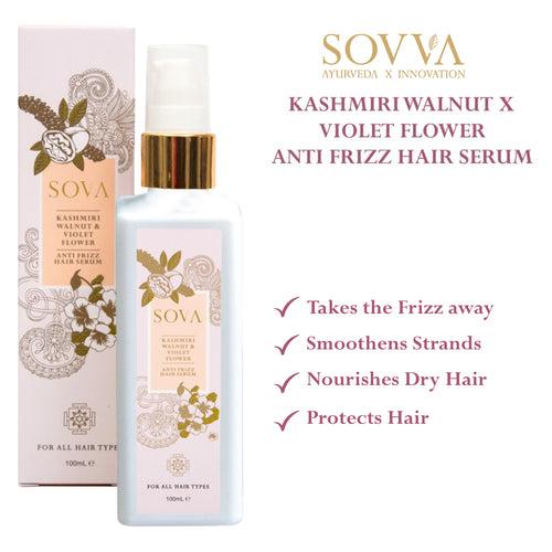 KASHMIRI WALNUT x VIOLET FLOWER ANTI FRIZZ HAIR SERUM FOR ALL HAIR TYPES