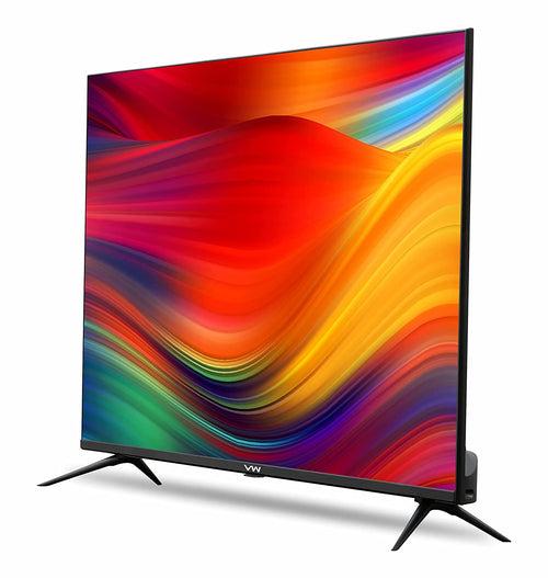 VW 109 cm (43 inches) Playwall Frameless Series Full HD Android Smart LED TV VW43F1 (Black)