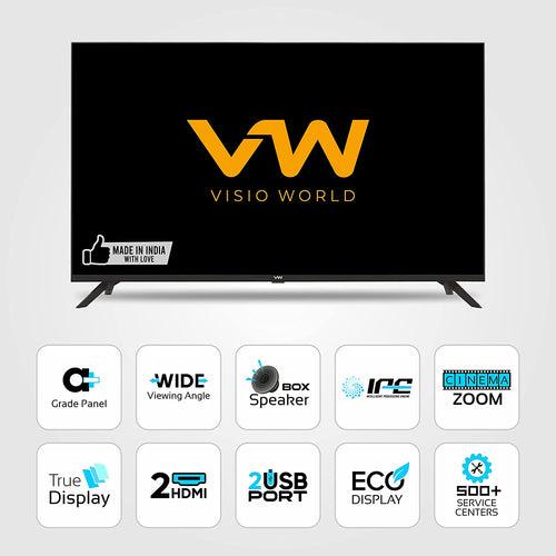 VW 80 cm (32 inches) Frameless Series HD Ready LED TV VW32A (Black)