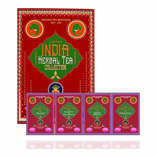 India Herbal Tea Collection: Tea Gift Box( Pack of 4)