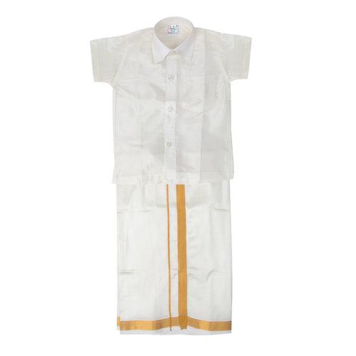 Dhoti Set - White