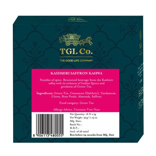 Kashmir Kahwa Green Tea Bags 32 Tea Bags