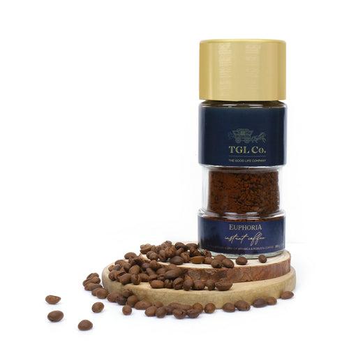 Euphoria Original Premium + Vanilla Flavoured Instant Coffee- (100 gm each)