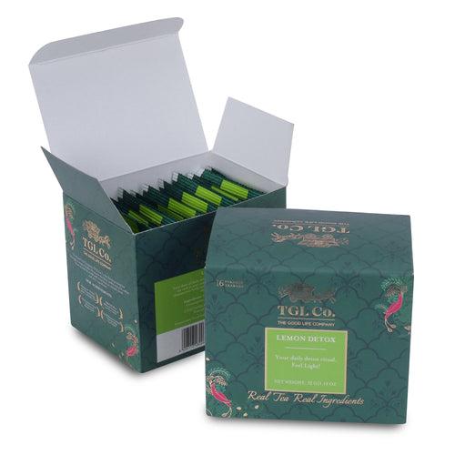 Bundle Pack - Mogo Mogo Green Tea, Lemon Detox & Rose Glow Black Tea Bags (Pack of 3)