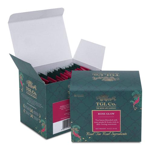 Bundle Pack - Mogo Mogo Green Tea, Lemon Detox & Rose Glow Black Tea Bags (Pack of 3)