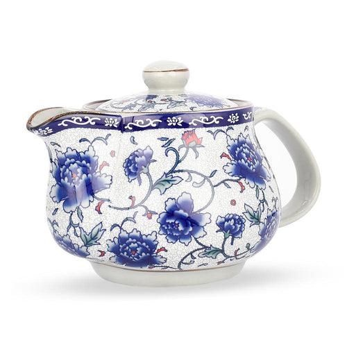 Ceramic tea pot with removable infuser