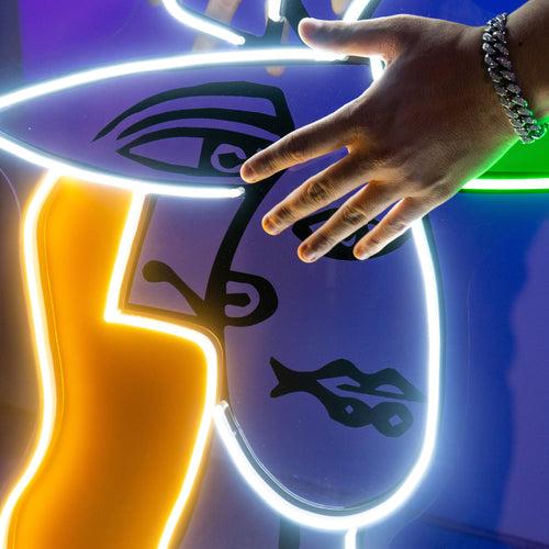 Blond Lady Abstract Art LED Neon Sign Light