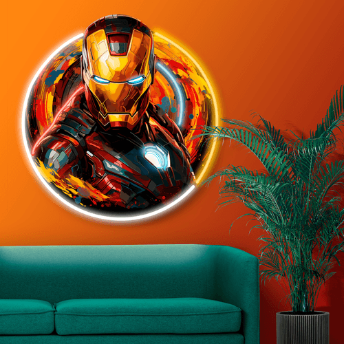 Iron Man Led Neon Acrylic Artwork