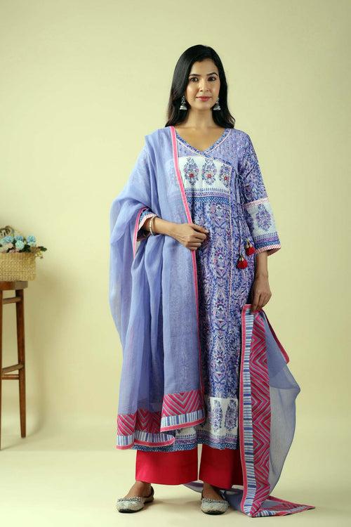 Light Purple Kotadoriya Dupatta