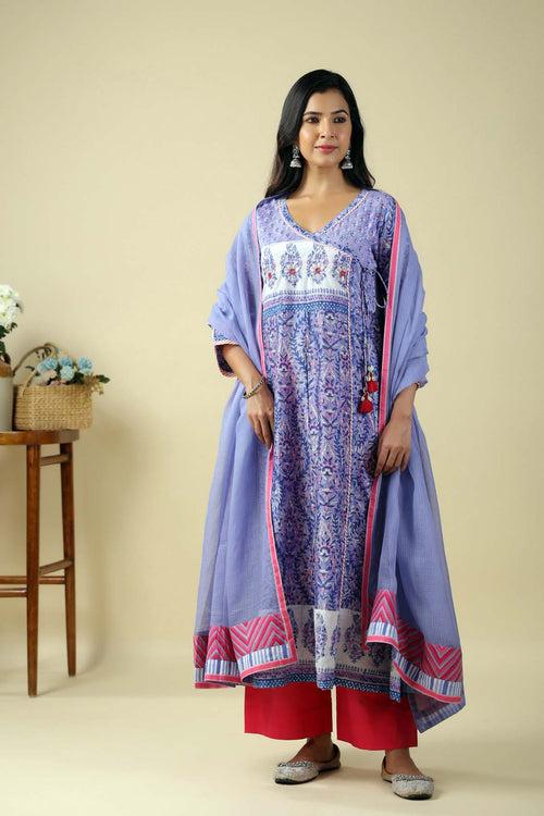 Light Purple Kotadoriya Dupatta