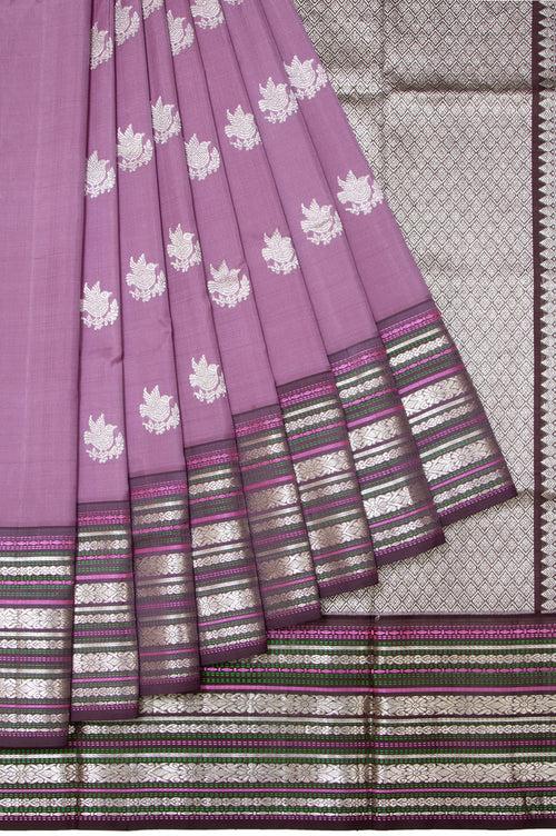 Lavender Venkatagiri Silk Saree