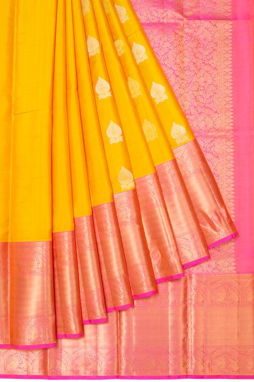 Yellow Soft Silk Saree