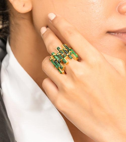 Malachite | Cocktail Ring