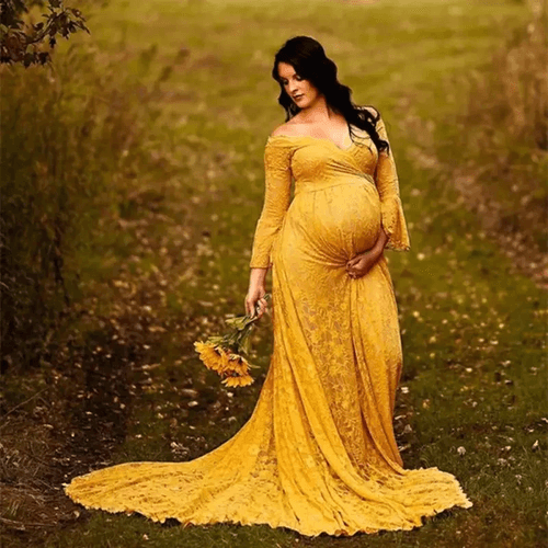 Yellow Baby Shower Dress