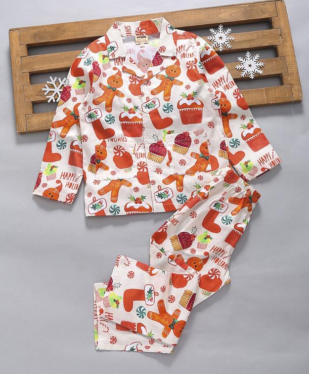 HAPPY HOLIDAYS COTTON NIGHTSUIT