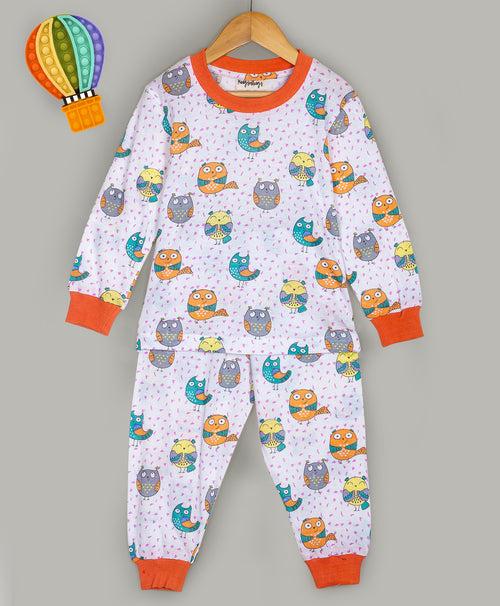 ALL OVER OWL PRINT JERSEY SLEEP SET