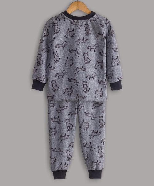 ALL OVER FOX PRINT TRACKSUIT