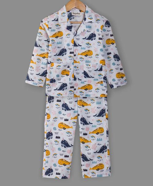 WHALE PRINT NIGHTSUIT