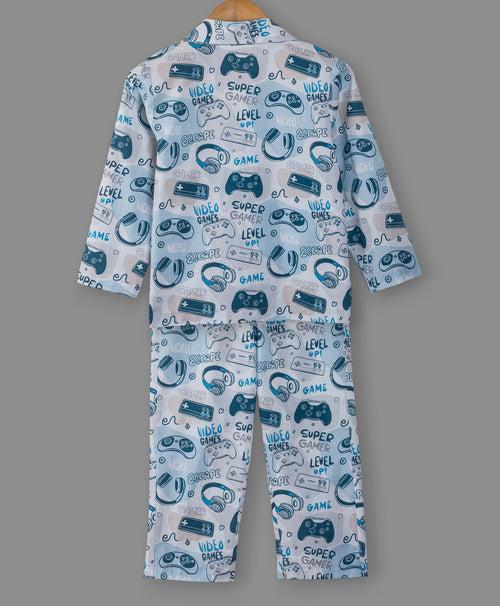 GAMERS CONTROLLERS PRINT NIGHTSUIT