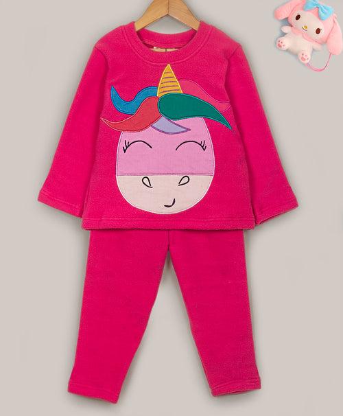 Unicorn Patch  Fleece set