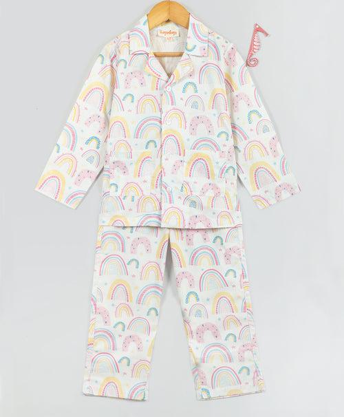 rainbow print nightsuit