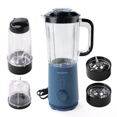 The Better Home FUMATO Mixer Grinder Blender- 400W | Mixie for Kitchen with 3 Jars, Stainless Steel Blades, 3 Speed Control, Anti-Skid Feet | Nutri Blender Juicer with 1 Year Warranty (Midnight Blue)