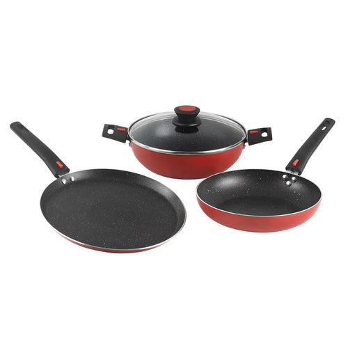 Vinod Connect Non Stick Cookware Set 3 pc (Induction Friendly)