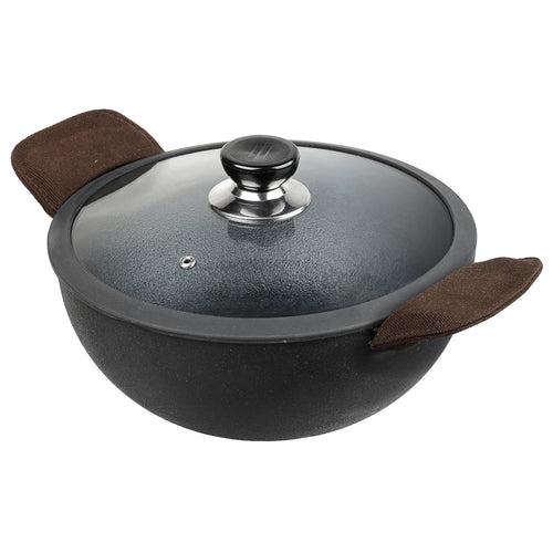 Vinod  Legacy Pre - Seasoned Cast Iron Kadai