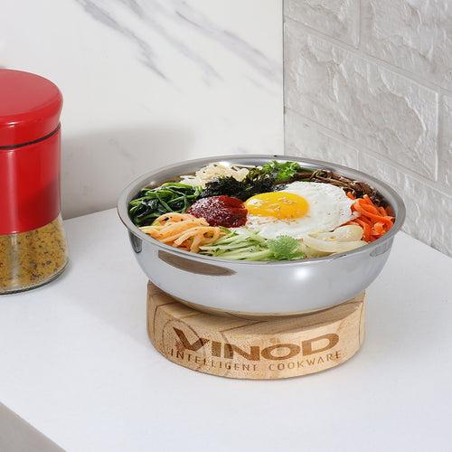 Vinod Platinum Triply Stainless Steel Tasla (Induction Firendly)