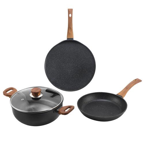 Zest Plus Die Cast Aluminium 3 pc Set - ( Induction Friendly )