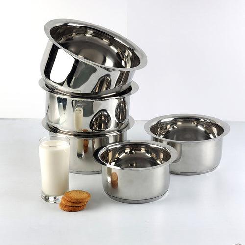 Vinod Stainless Steel 5 pc Tope Set (Induction Friendly)