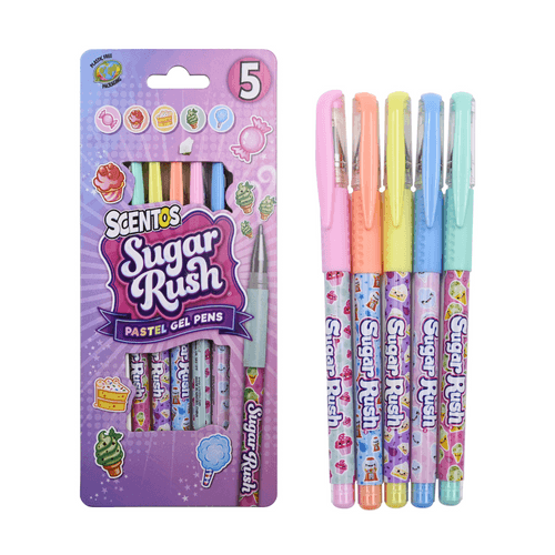 Sugar Rush Scented Pastel Gel Pens, Pack Of 5