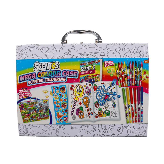 Scentos Colour-In Mini Case Mega Colouring