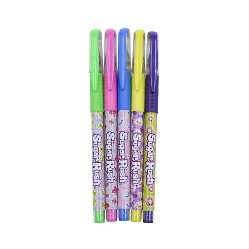 Sugar Rush Scented Neon Gel Pens, Pack Of 5