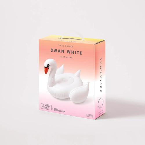 The Resort White Luxe Ride-On Swan