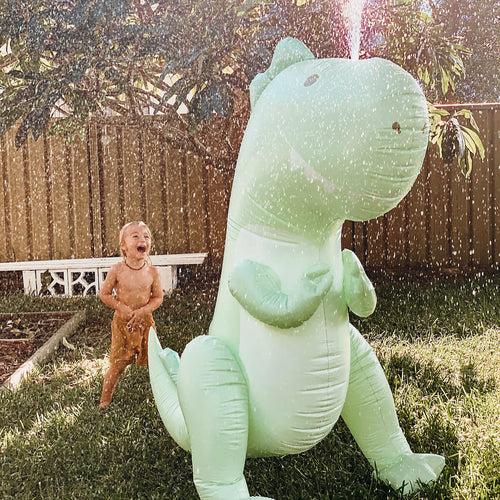 Surfing Dino Inflatable Giant Sprinkler