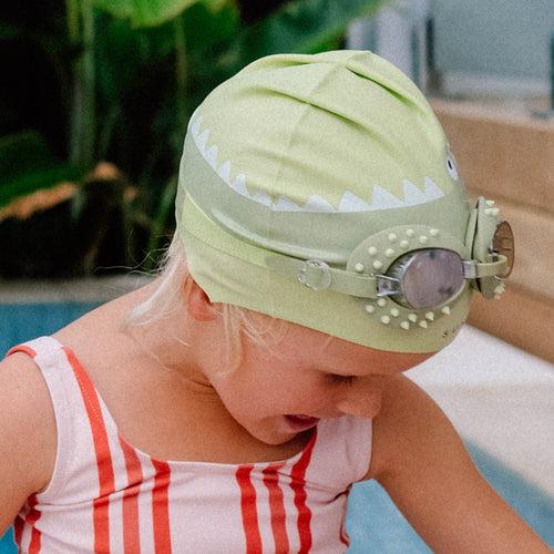 Cookie the Croc Kids Swimming Cap