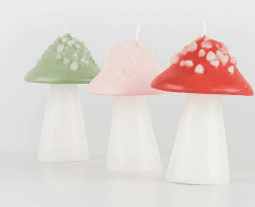 Mushroom Candles (x 3)