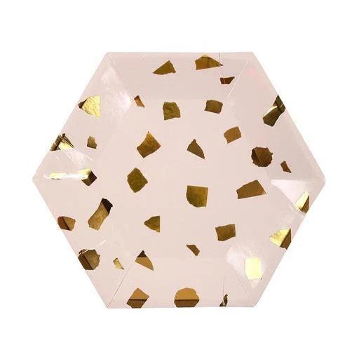 Blush Terrazzo Plates L