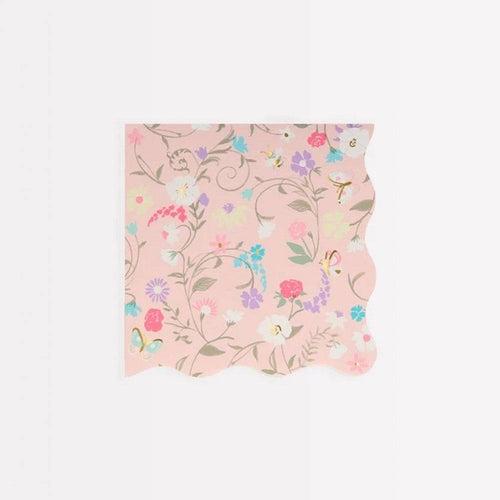 Laduree Floral Small Napkins (x 16)