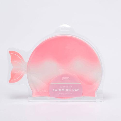 Ocean Treasure Rose Ombre Shaped Swimming Cap