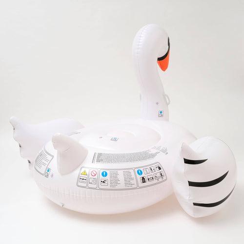 White Luxe Ride-On Swan