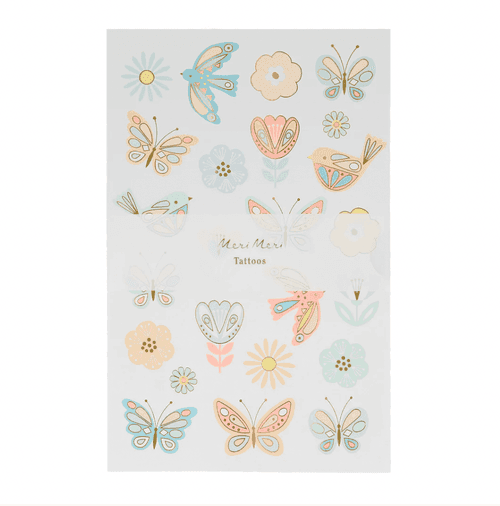 Birds & Butterflies Tattoo Sheets (x 2)