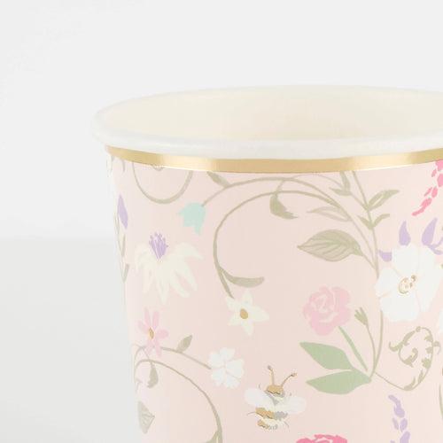 Ladurée Paris Floral Cups (x8)