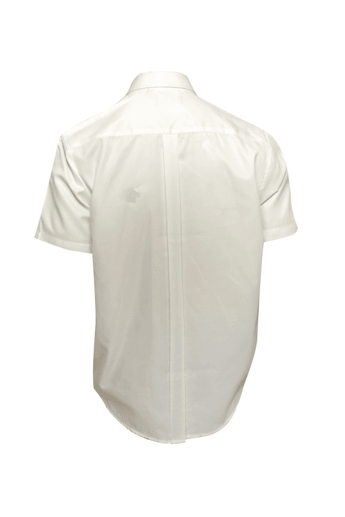 Men's White Solid Shirt